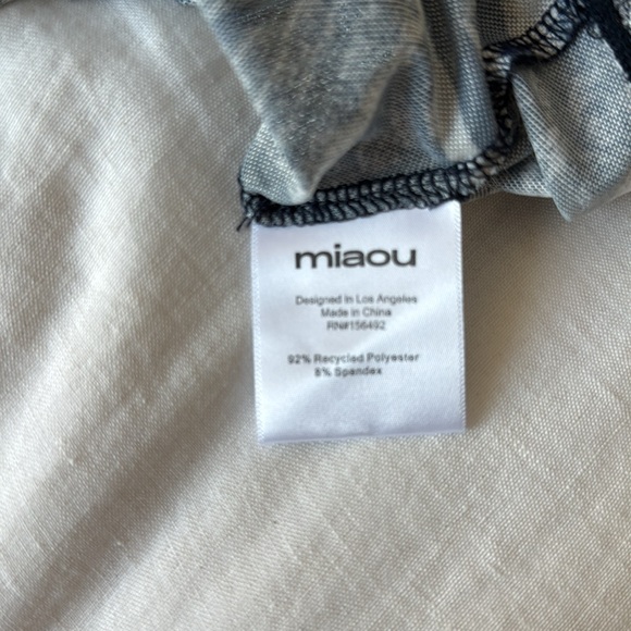 Miaou Black and Gray Graphic Tee - Picture 3 of 4